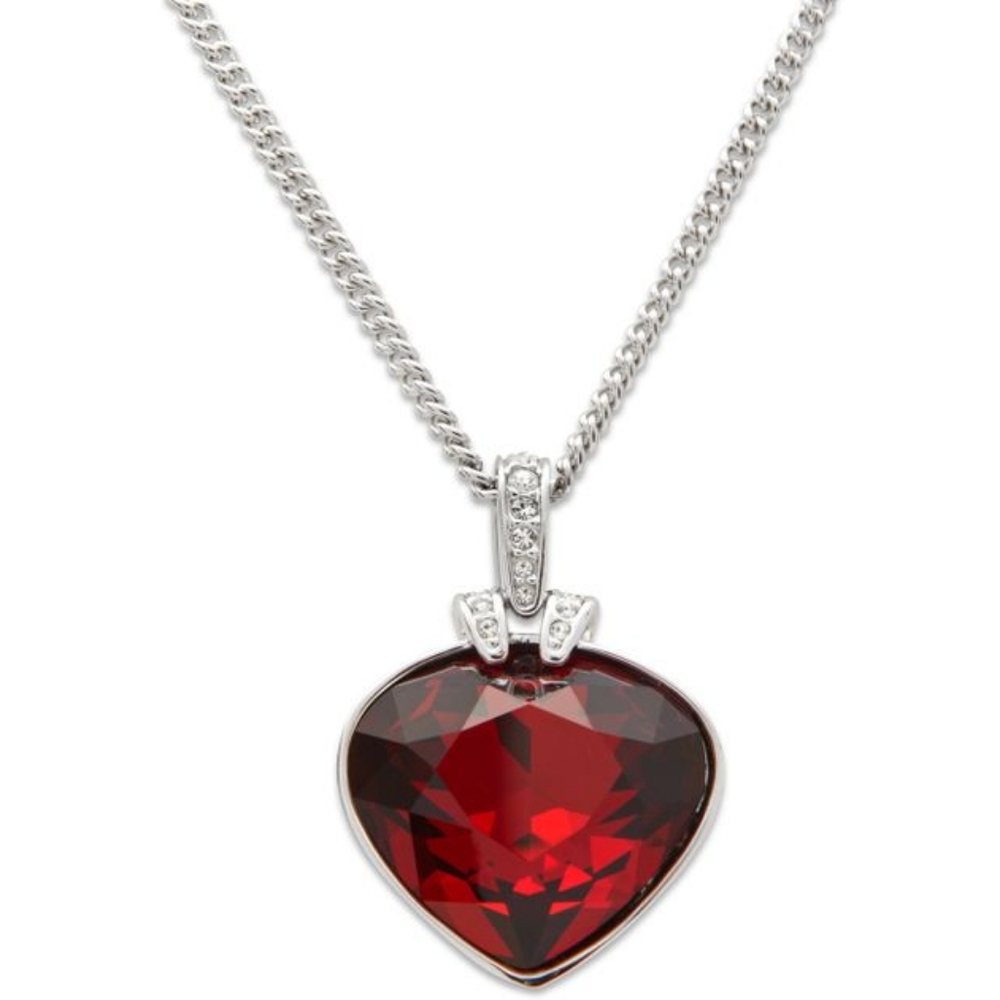 Swarvoski Oceanic Red Heart Crystal Pendant